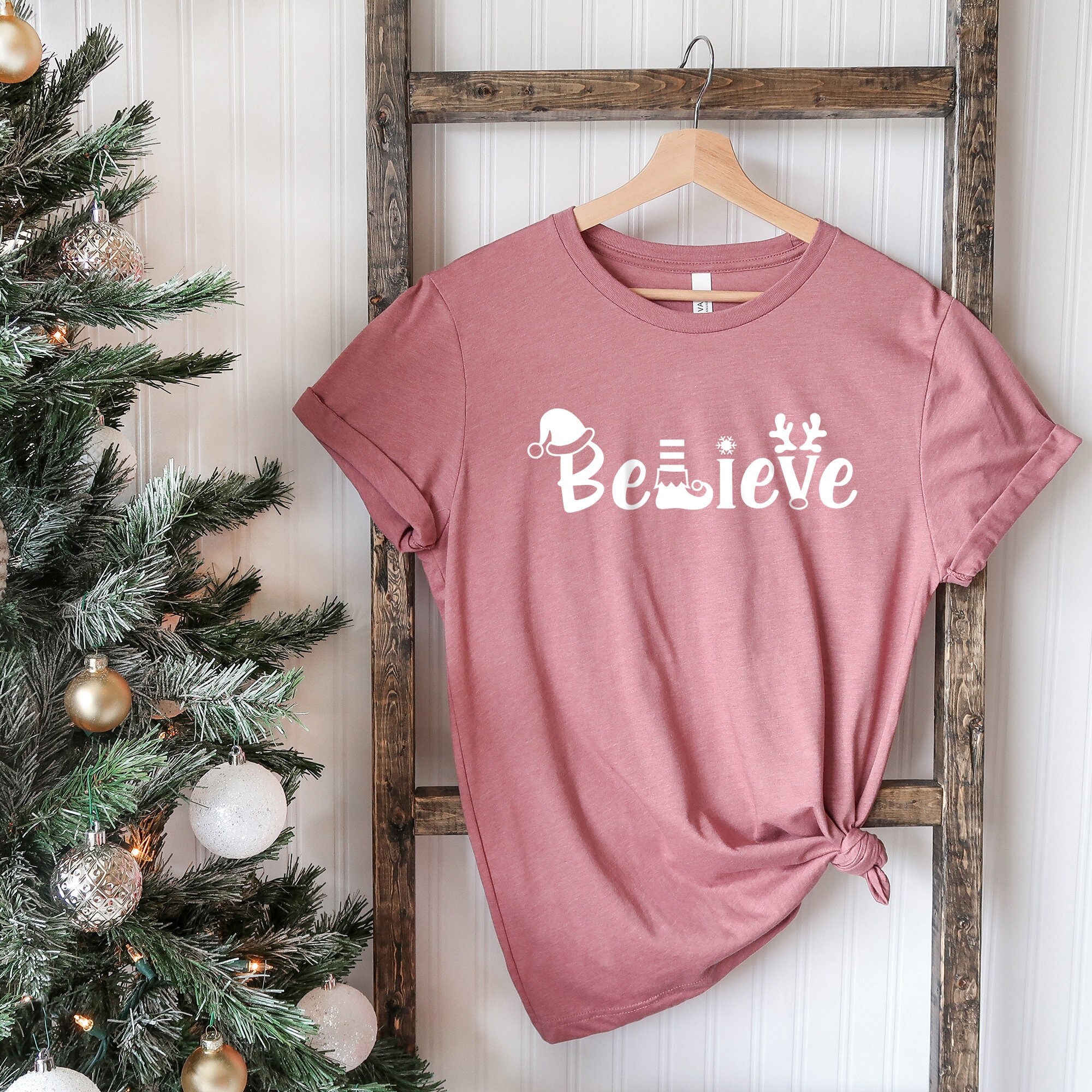 Believe Christmas Shirt Believe Santa 
