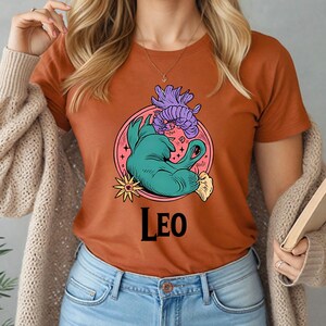 Leo Horoscope Shirt - Leo Birthday Gift - Design Astrological Shirt - Leo August Birthday Shirt -Horoscope Mom Tee – Constellation Shirt