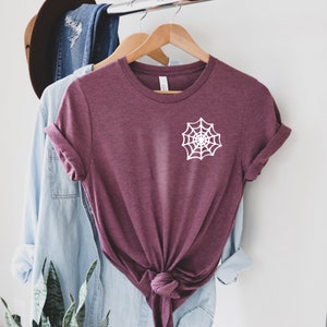 Funny Halloween Shirt, Spider Web Shirt, Halloween Party, Halloween Gift, Halloween Costume, Women Halloween Shirt , Halloween Shirt Kids, image 5