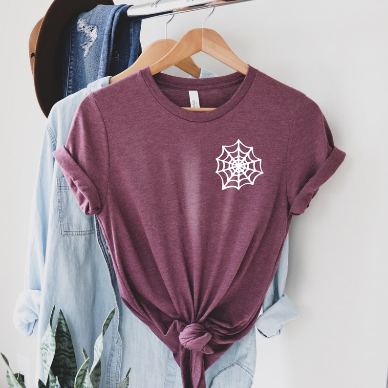 Funny Halloween Shirt, Spider Web Shirt, Halloween Party, Halloween Gift, Halloween Costume, Women Halloween Shirt , Halloween Shirt Kids, image 5