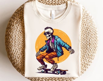 Skeleton Skateboard Hoodie, Skeleton Skater Hoodie, Skateboard Lover Gift, Retro Halloween Hoodie, Welcome Halloween Hoodie, Pumpkin Hoodie