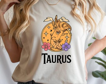 Stier Horoskop Shirt - Stier Geburtstagsgeschenk - Symbol Astrologie Shirt - Mystisches Stier Shirt Astrologie Liebhaber Shirt - Astrologie Lehrer