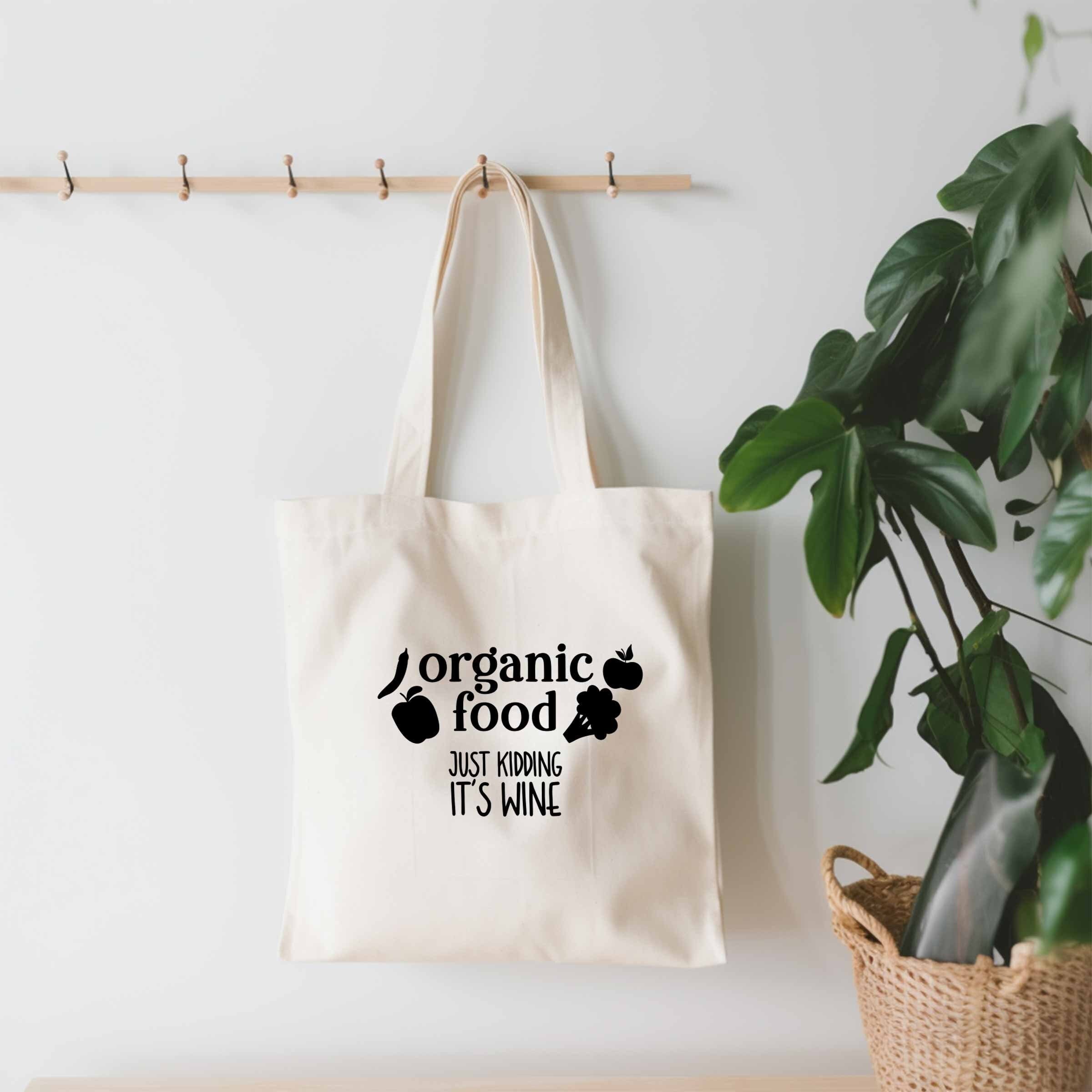 Funny Bingo Joke Tote Bag - Natural Canvas Reusable Shopping Bag, 15x15 Or 15x18 Inches - View #4