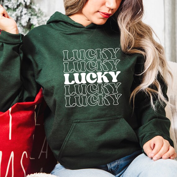 Lucky Hoodie St Patricks Day Hoodie St Patty Day Hoodie Women Hoodie for Shamrock Saint Paddy Hoodie Gift for Irish Woman Hoodie Etsy Ireland