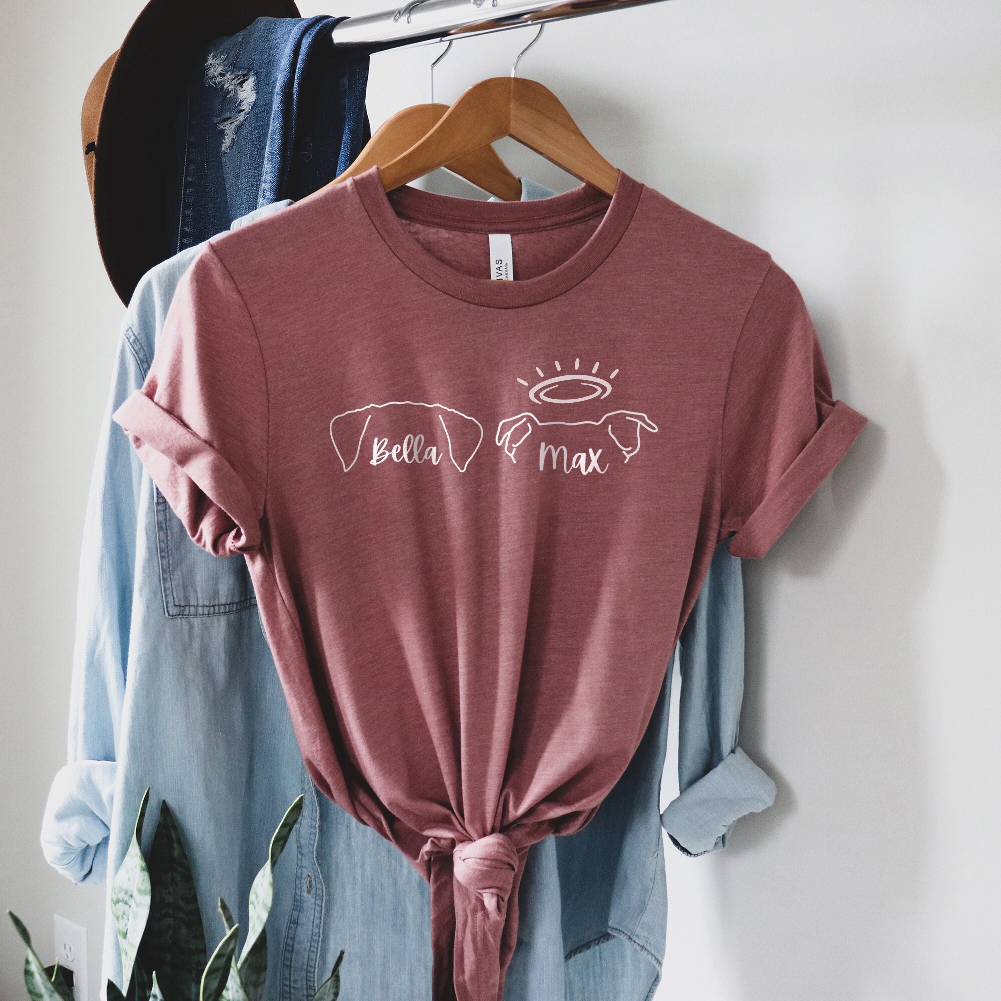 Custom Dog Ears Shirt, Dog Mom Shirt, Dog Lover Shirt, Dog People Shirt, New Dog Owner Shirt, Gift for Dog, Pet Lover Shirt, Custom Dog Tee