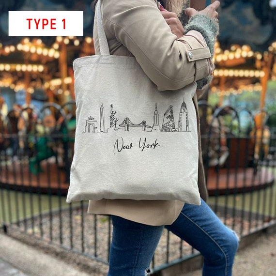 New York Tote Bag New Yorker Canvas Tote Bag New York Shopping Bag Corduroy Tote Bag Gift for New Yorker Nyc Tote Bag Shoulder Bag Etsy