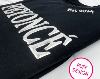 Feyonce Metal Puff Sweatshirt, Feyonce Unisex Verlobungsgeschenk, Sweatshirt Geschenk für Verlobte, Geschenk für Braut, Est sweatshirt, Geschenk für Verlobte