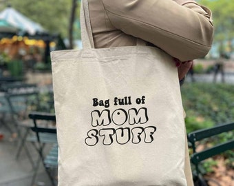 バッグ Mama life ママのものがいっぱい入ったトートバッグ、ママライフ、母の日