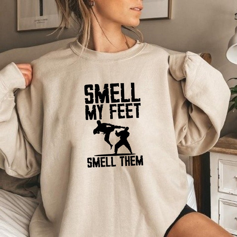 Bluza Smell My Feet, Bluza do sztuk walki, Bluza do karate, Bluza do taekwondo, Bluza Jiu Jitsu, Bluza Kung Fu, Bluza Judo zdjęcie 3