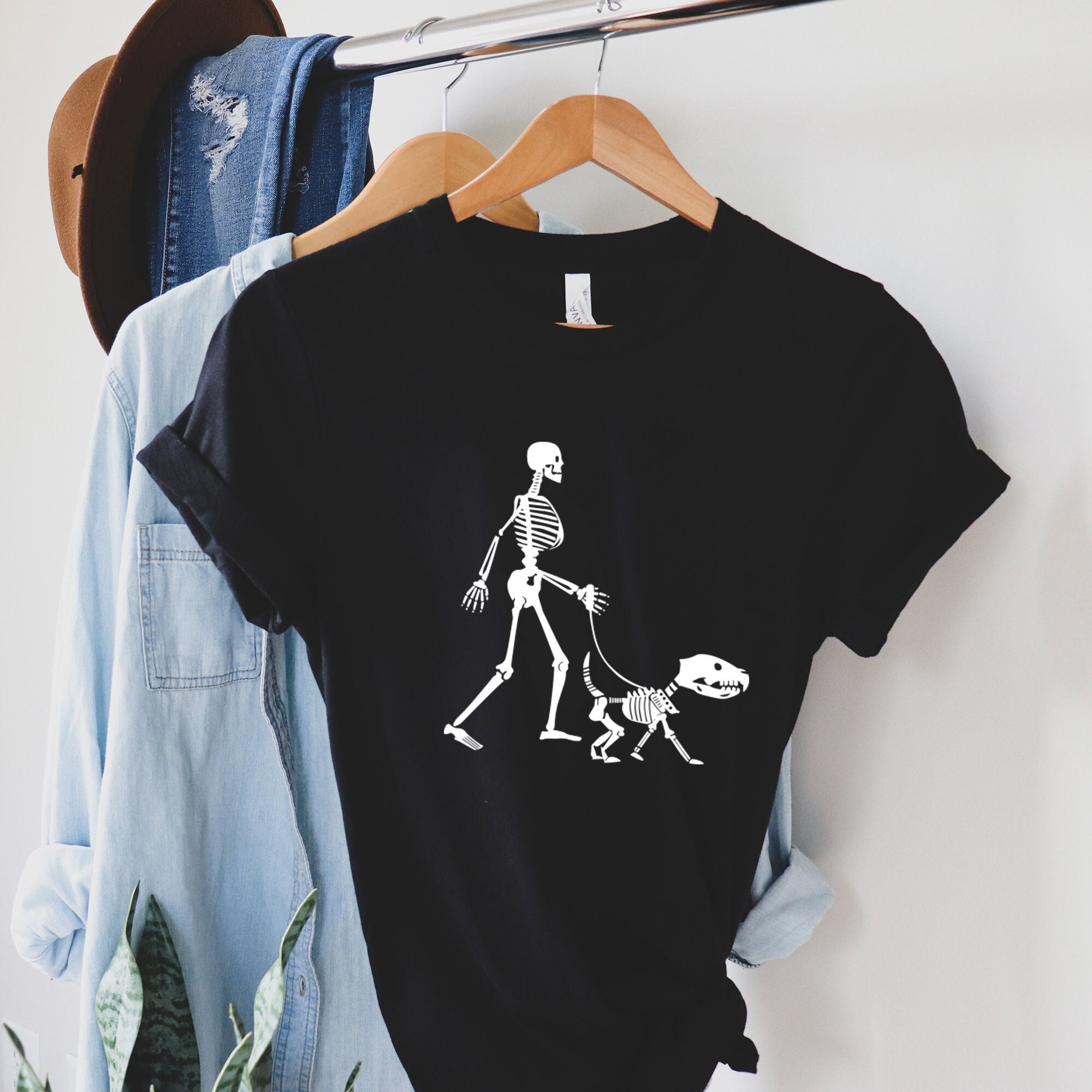 Funny Halloween Skeleton Shirt, Halloween Dog Lover Shirt, Dog Skeleton Shirt, Halloween Party Shirt, Halloween Costume Shirt,