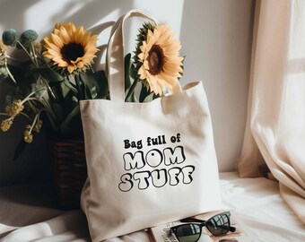 バッグ Mama life ママのものがいっぱい入ったトートバッグ、ママライフ、母の日