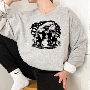4th of July Sweatshirt, Independence Day Sweatshirt, Eagle Sweatshirt, American Soldier Sweatshirt, God Bless America Sweater,