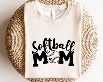 Camiseta de mamá de sóftbol, camiseta deportiva para mamá, camiseta moderna para mamá, regalos de sóftbol, camiseta "Mamá, regalos para mamá", regalo para el Día de la Madre, camiseta de sóftbol