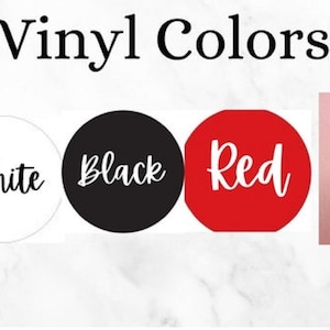 May include: Vinyl colors available for purchase: gold, white, black, red, and rose gold.