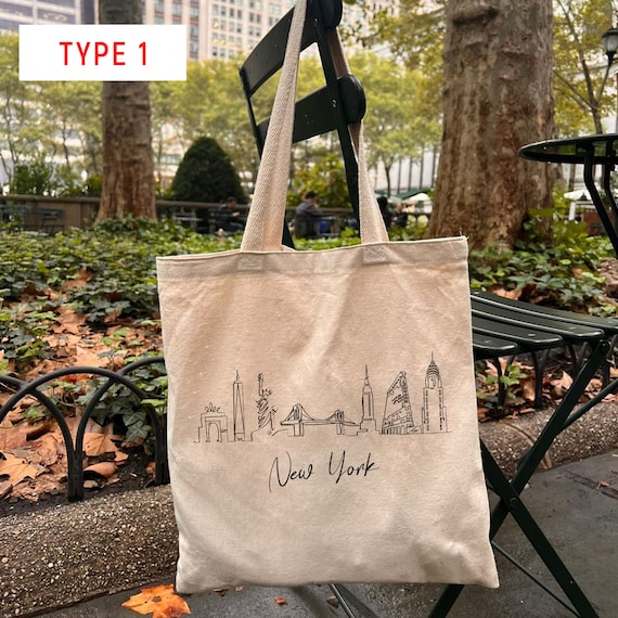 New York Tote Bag New Yorker Canvas Tote Bag New York Shopping Bag Corduroy Tote Bag Gift for New Yorker Nyc Tote Bag Shoulder Bag Etsy