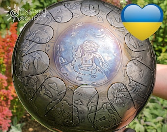 The Little Prince's Dreams DRUM (tank handpan steel tongue happy drum ) Color 11.5"/30cm - Your Tender Childhood Memories