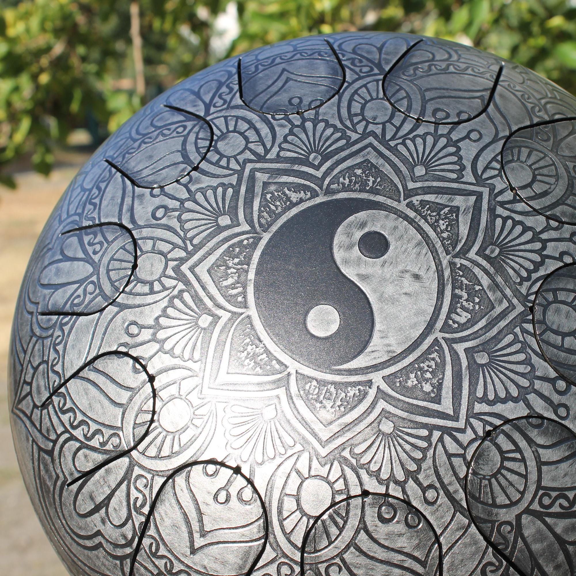 Yin Yang Holz Schlüsselanhänger Handgemacht – Braun, Für Balance & Harmonie, Geschenk Für Alle