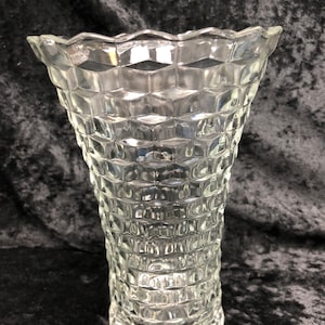 Vintage Flared Glass Vase 8inch