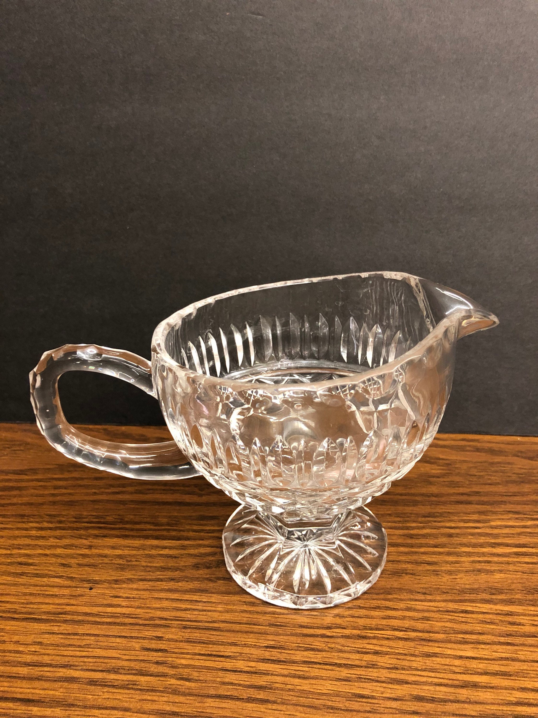 Vintage Etched Gravy Boat