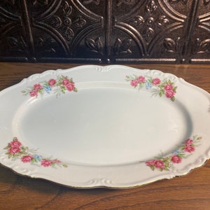 Edelstein Maria-Theresa Bavaria Germany Antique 13” Serving platter