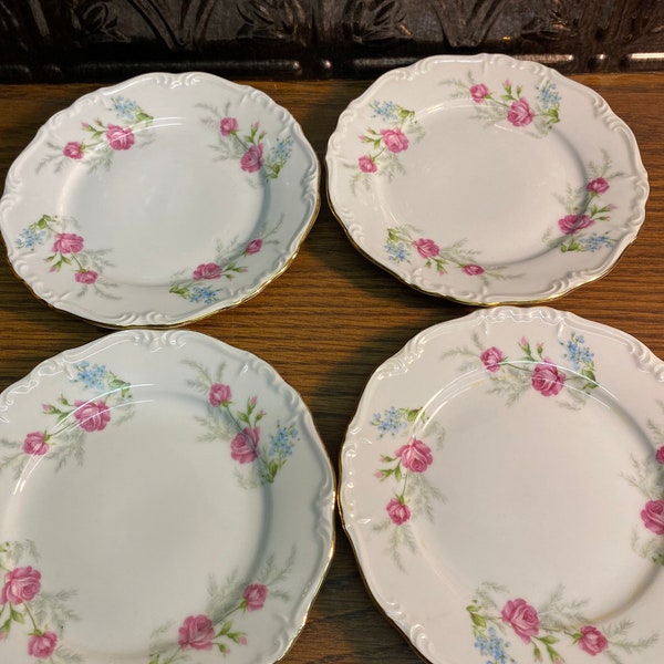 Edelstein Maria Theresia 23379 Bavaria Germany Vintage Dessert/ Bread plates  (set of 4)