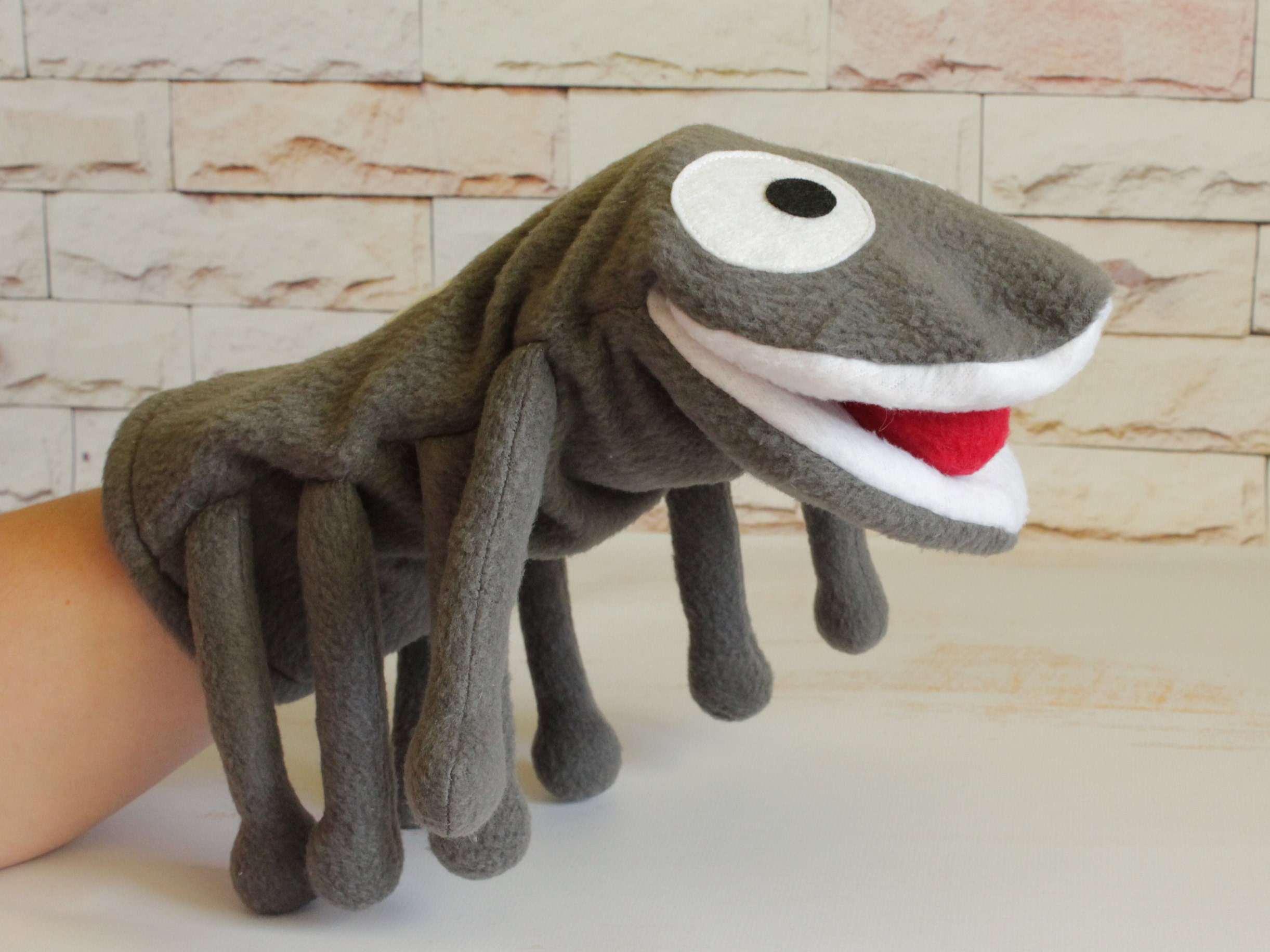 Spider hand puppet speech therapy Kids puppets hand for puppet Etsy