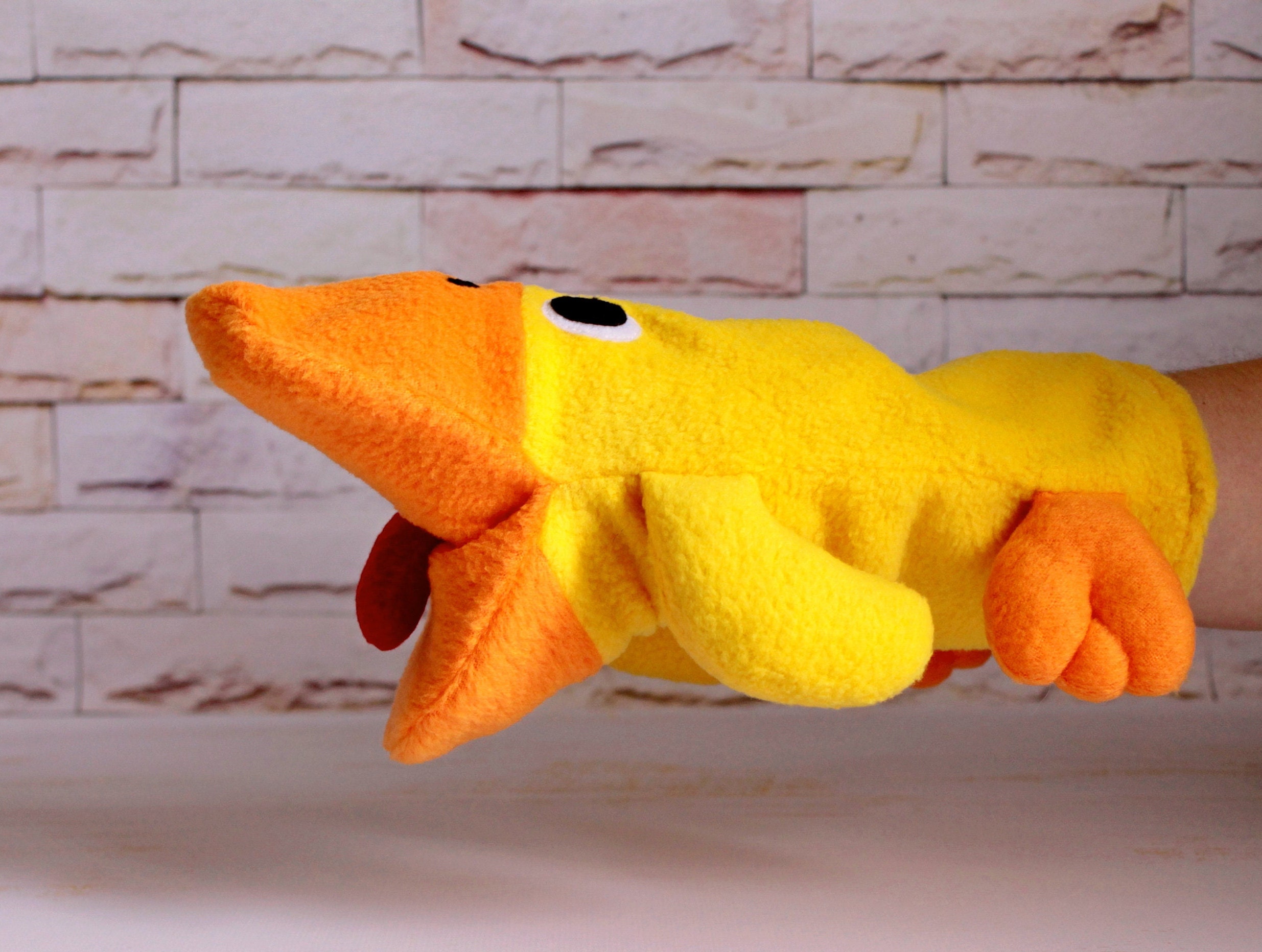 Duck Hand Puppet Bird Puppet Animal Glove Puppet Full Body Etsy