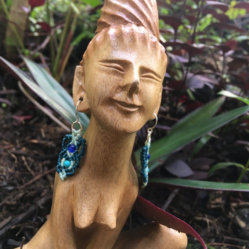 Cat/'s Eye and Turquoise Earrings