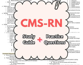 2026 CMSRN, Certified Medical Surgical Registered Nurse Exam, Study Guide and Practice Questions with Answers and Rationales
