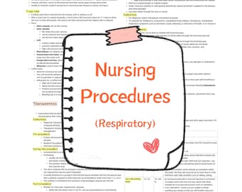 Nursing clinicals must have, nursing procedures of the respiratory system, clinical skills for nursing students, new grads