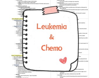 Leukemia for oncology nurses, nursing students, acute myeloid leukemia