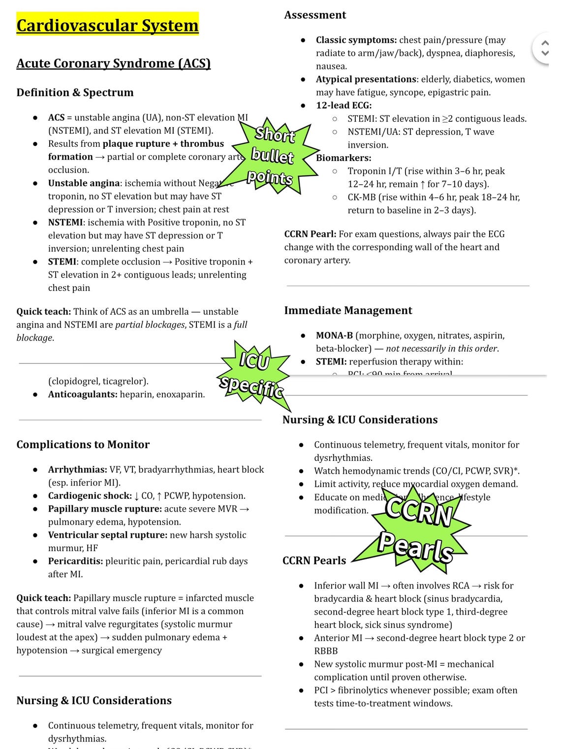Ccrn Notes.pdf 2026 CCRN Comprehensive Review Guide, and 200 Practice Questions With ...