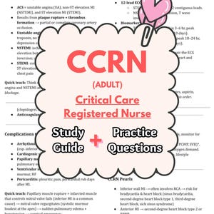 2026 CCRN Comprehensive Review Guide, and 200 Practice Questions with Answers and Rationales | Critical Care Certification AACN | ICU Notes