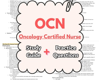 2026 Oncology Certified Nurse Exam, OCN Study Guide and 200 Practice Questions with Answers and Rationales, Chemo nurse