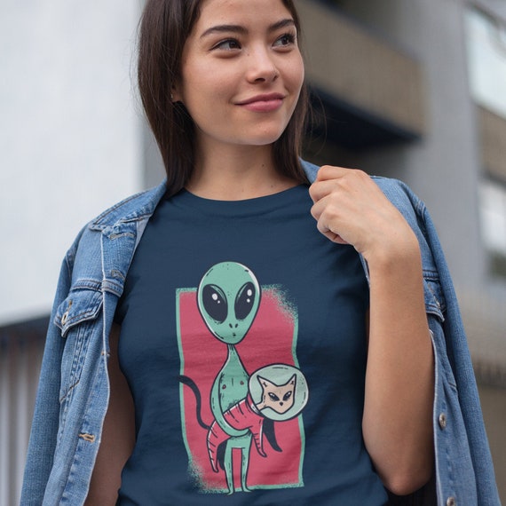 Alien Shirt Cat Shirt Alien Cat Shirt 