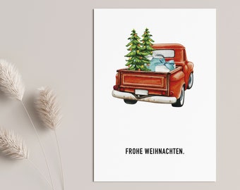 Postkarte Frohe Weihnachten - christmas - Weihnachtskarte - christmascard - grußkarte - Weihnachtsgrüße - greetings