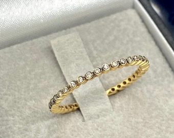Brown diamond 18k solid gold stylish band. Glaring diamond gold ring made in MELIGreece&#39;s workshop, gift for stability and dependability.