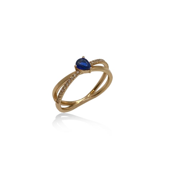 X Shaped Diamond Ring | Buy Diamond Rings Online | SVTM Jewels