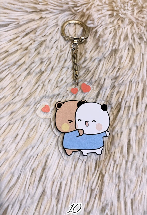 Keychain, Lovely, Dudu Bubu, Couple, Love, Gift, Present, Cute, One Side  Picture 