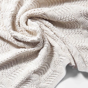 Hand Knitted 100 % Organic Cotton Baby Blanket, Organic Toddler Blanket, Hand Knitted Adult Blanket, Unisex Blanket,  Organic Cotton Blanket