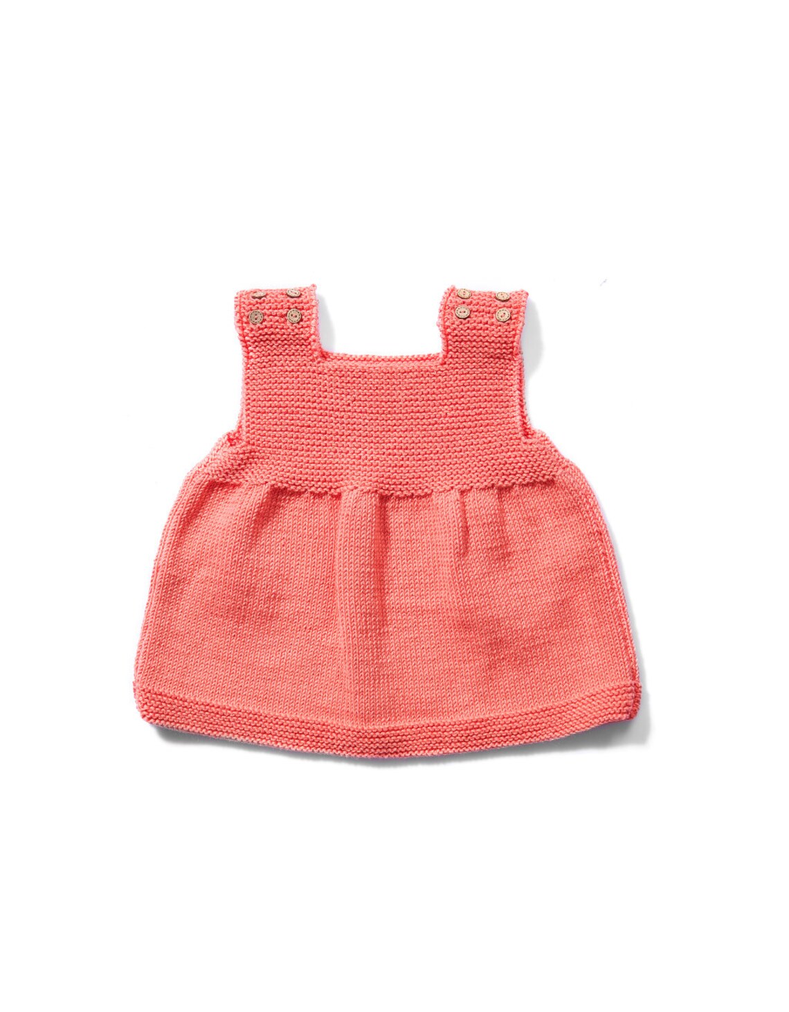 Hand Knitted Organic Cotton Baby Dress, Organic Toddler Dress,hand Knitted Girl Baby Clothing