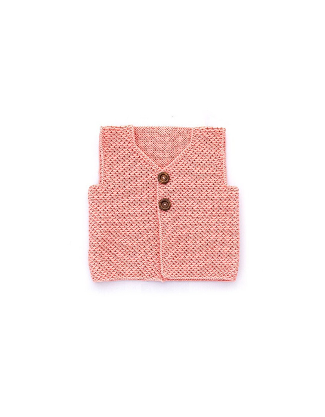 Soft Vanilla Hand-Knitted Baby Vest – Pashum Yarn