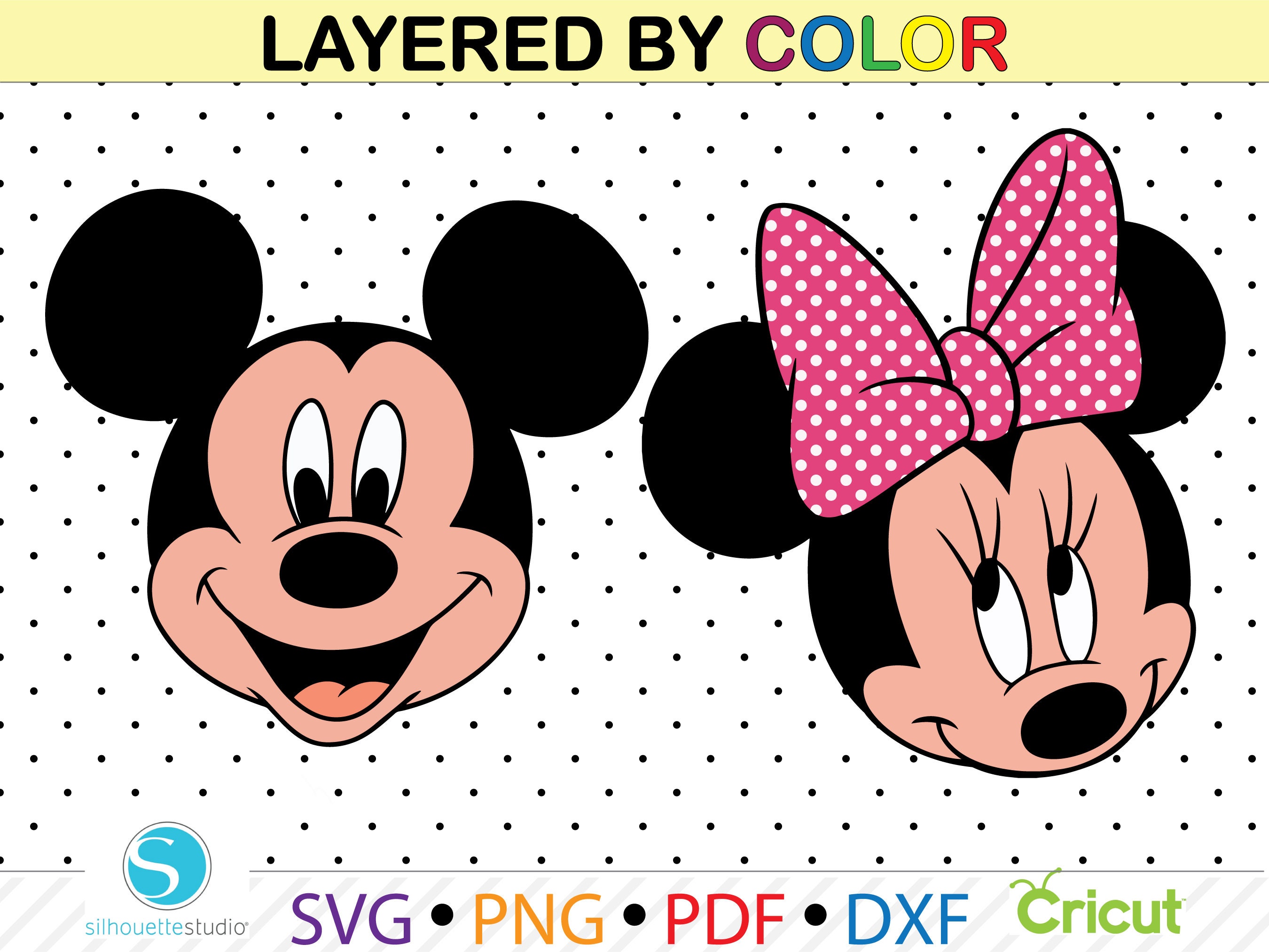 Checkered Mickey And Minnie Mouse SVG, Valentines Checkered SVG, Valentines  Day SVG, Magical Valentine SVG, PNG, DXF, EPS, Cut Files