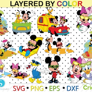 Mickey summer svg,summer bundle svg,summer time svg,svg files for cricut,mickey friends svg, summer cut files, mickey donald summer,mug svg