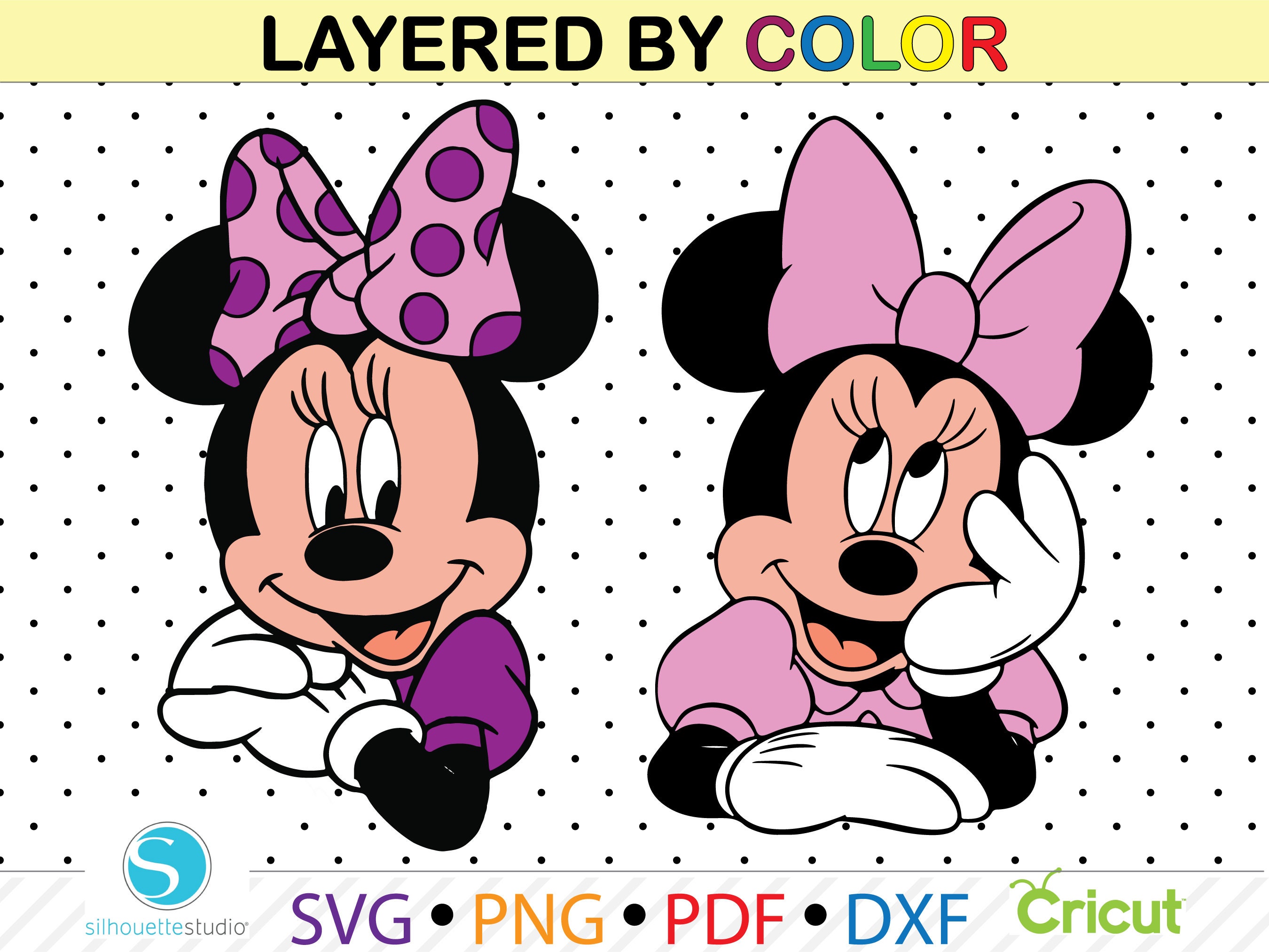 Minnie Mouse Svg, Minnie Mouse Bundle Svg, Minnie Mouse Clipart Svg Png