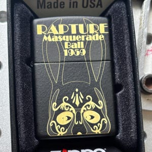 BioShock Masquerade Zippo ( Defective Art )