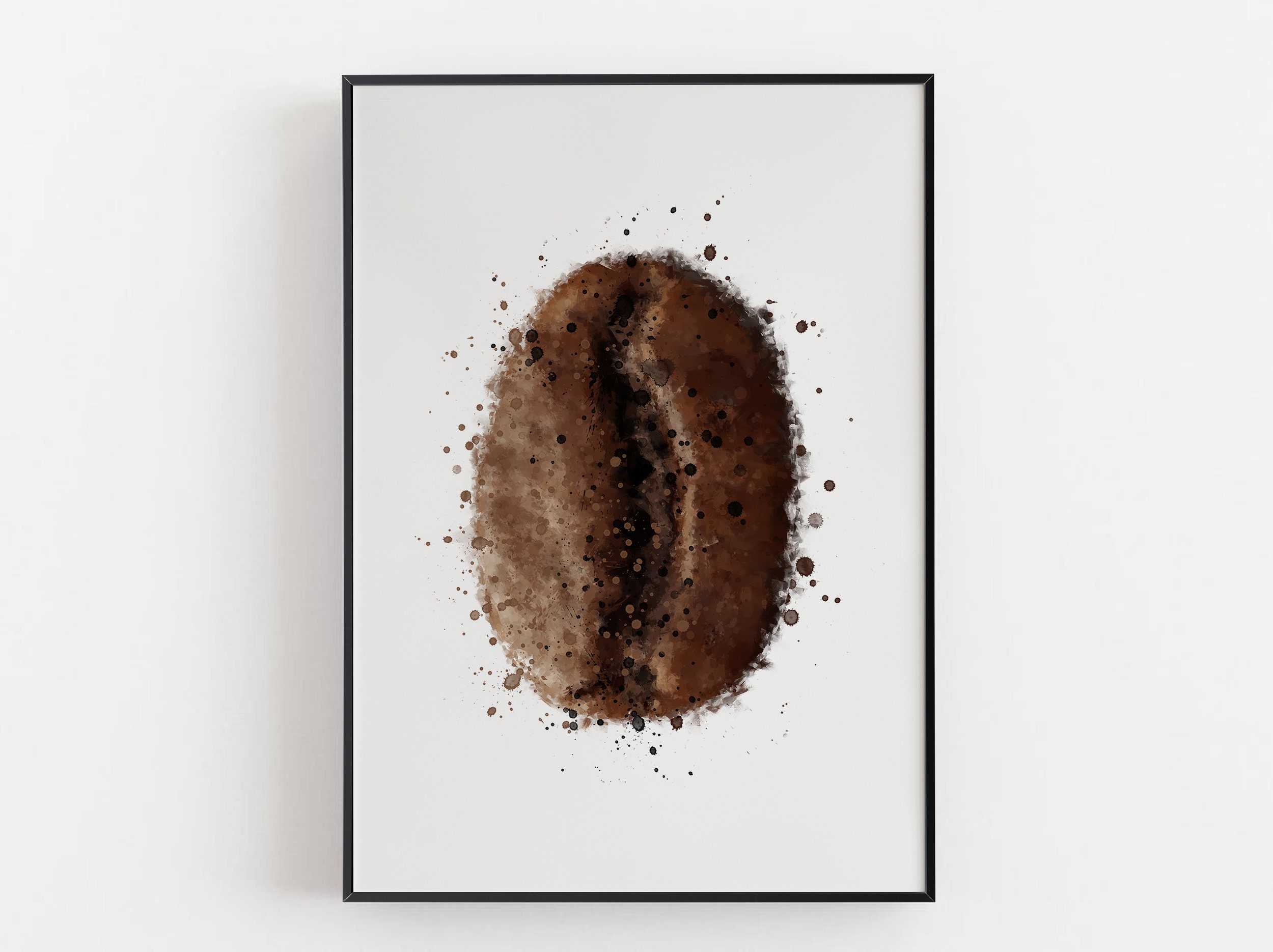 Coffee Bean Wall Art Print A4 / A3 Print 0201 Etsy