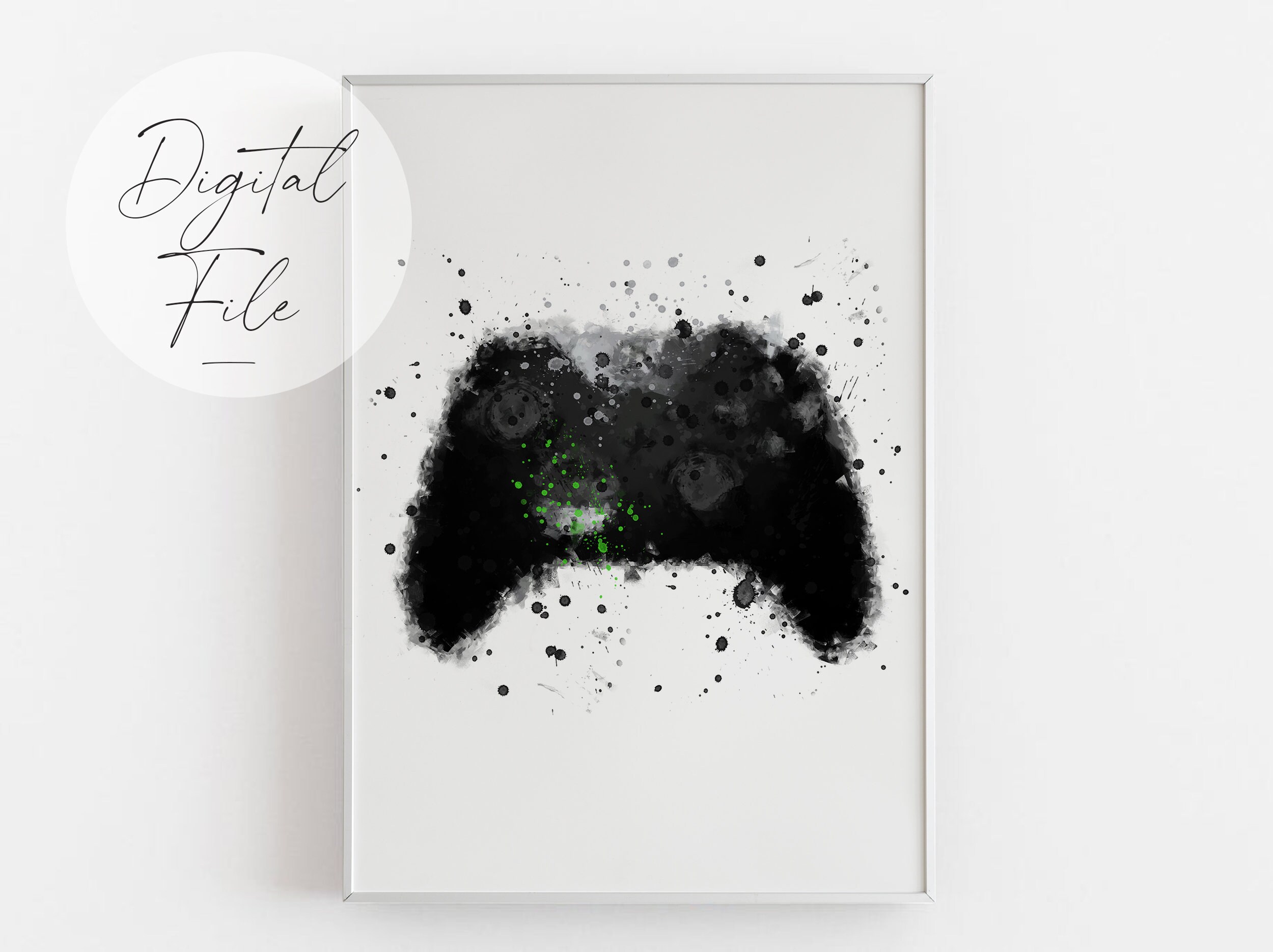 Control Pad Gamer Xbox Wall Art Print Printable Etsy