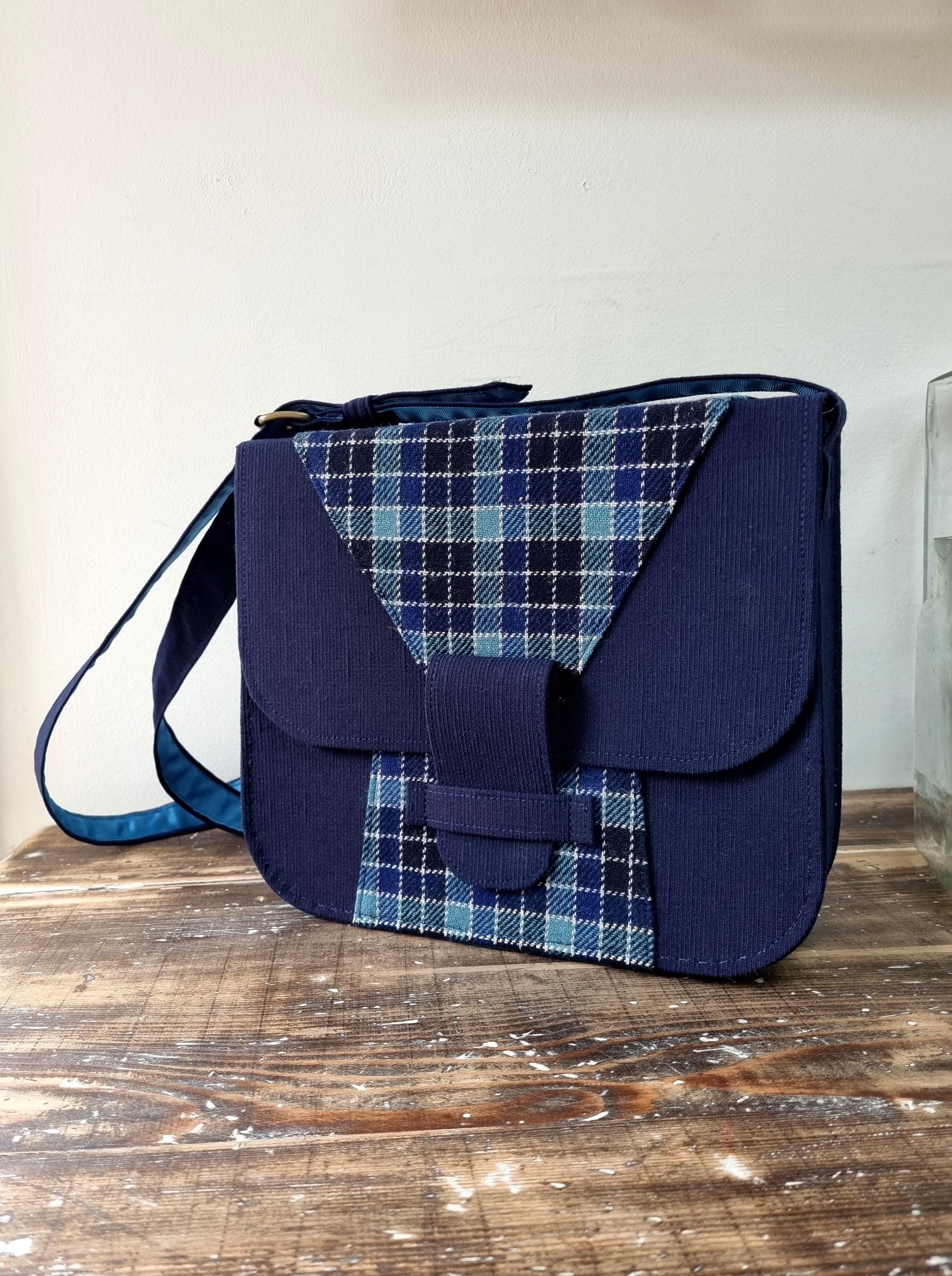 LUCIEN - 1940s Style Shoulder Bag, Textile Restriction Period