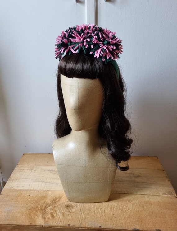 Brown felt oversized rose headband Felt Rose Headband – Jennie main image 3
